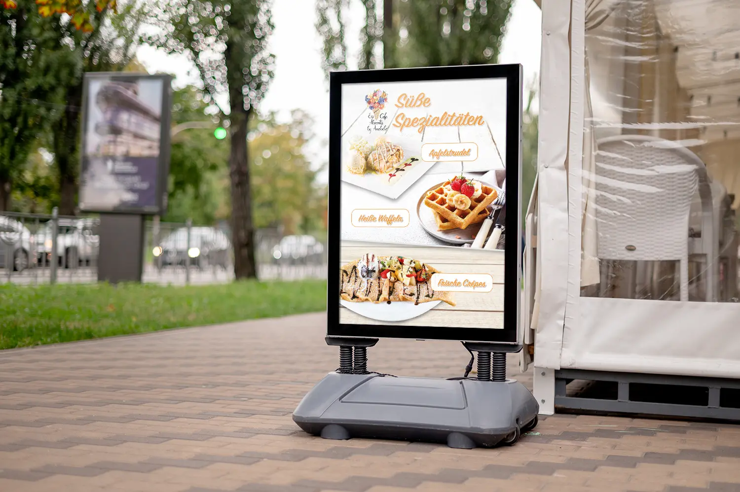 Kundenstopper Eiscafe