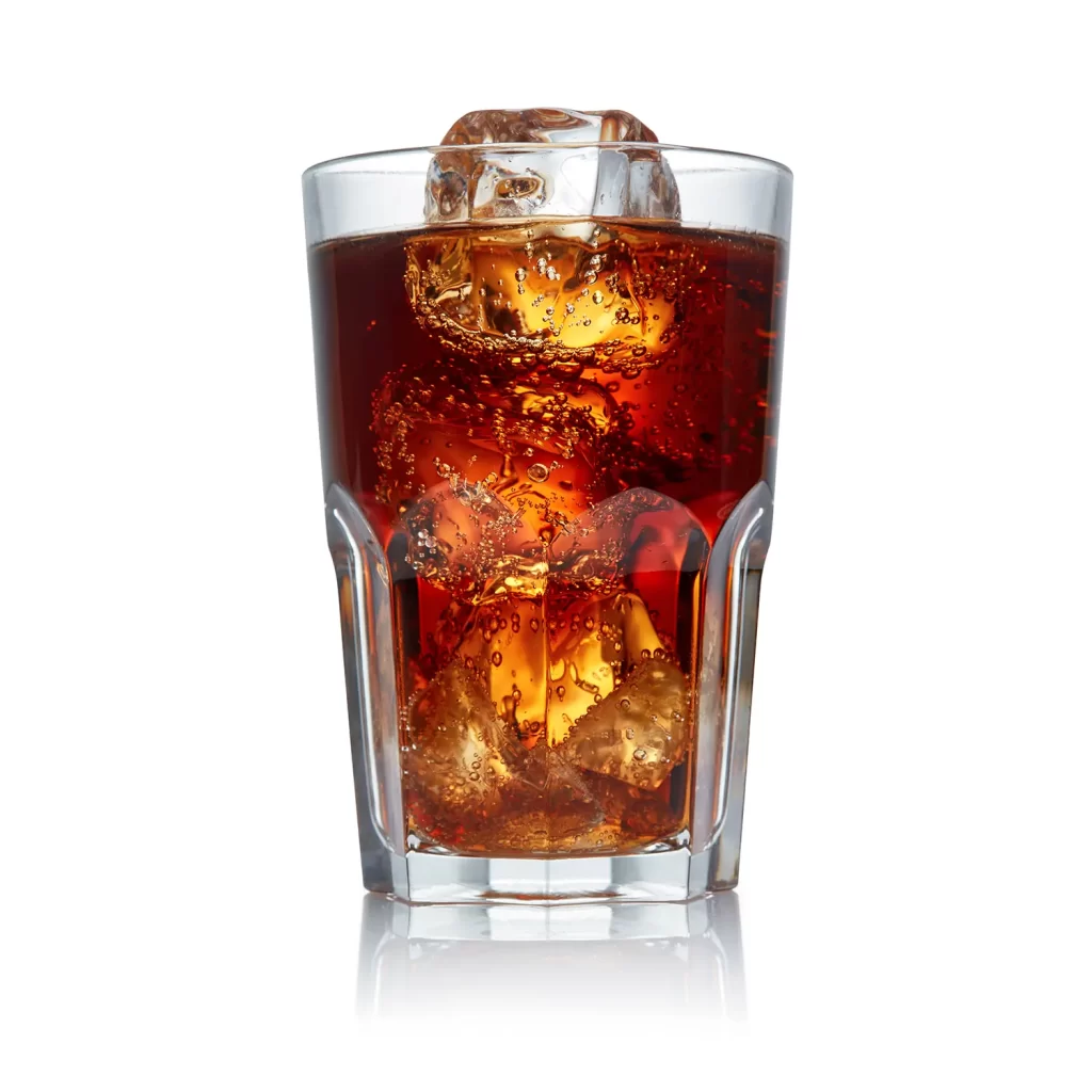 Glas mit Inhalt als Produktfoto