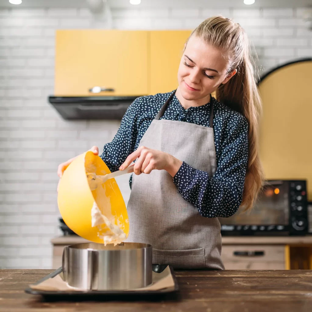 Nutzung einer Backform mit Model